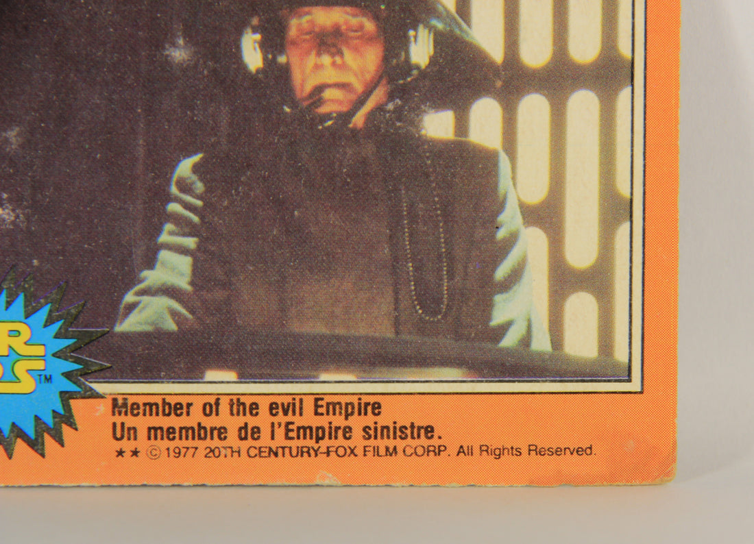 Star Wars 1977 Trading Card #179 Member Of The Evil Empire FR-ENG OPC L018844