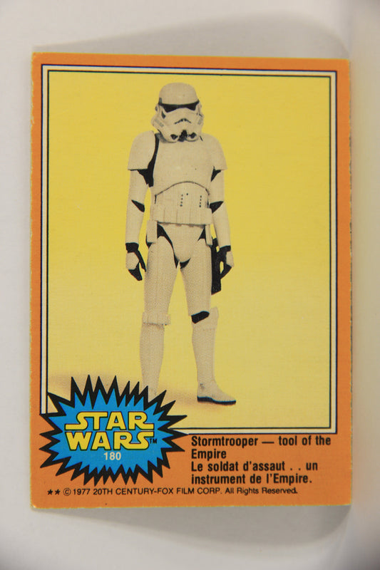 Star Wars 1977 Trading Card #180 Stormtrooper Tool Of The Empire FR-ENG OPC L018845