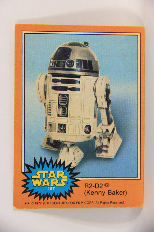 Star Wars 1977 Trading Card #187 R2-D2 (Kenny Baker) FR-ENG OPC L018847