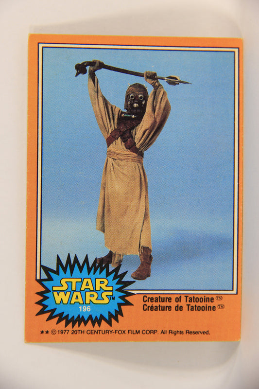 Star Wars 1977 Trading Card #196 Creature Of Tatooine FR-ENG OPC L018854