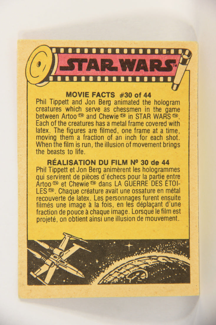 Star Wars 1977 Card #214 Remember Luke The Force Will Be With You FR-ENG OPC L018862