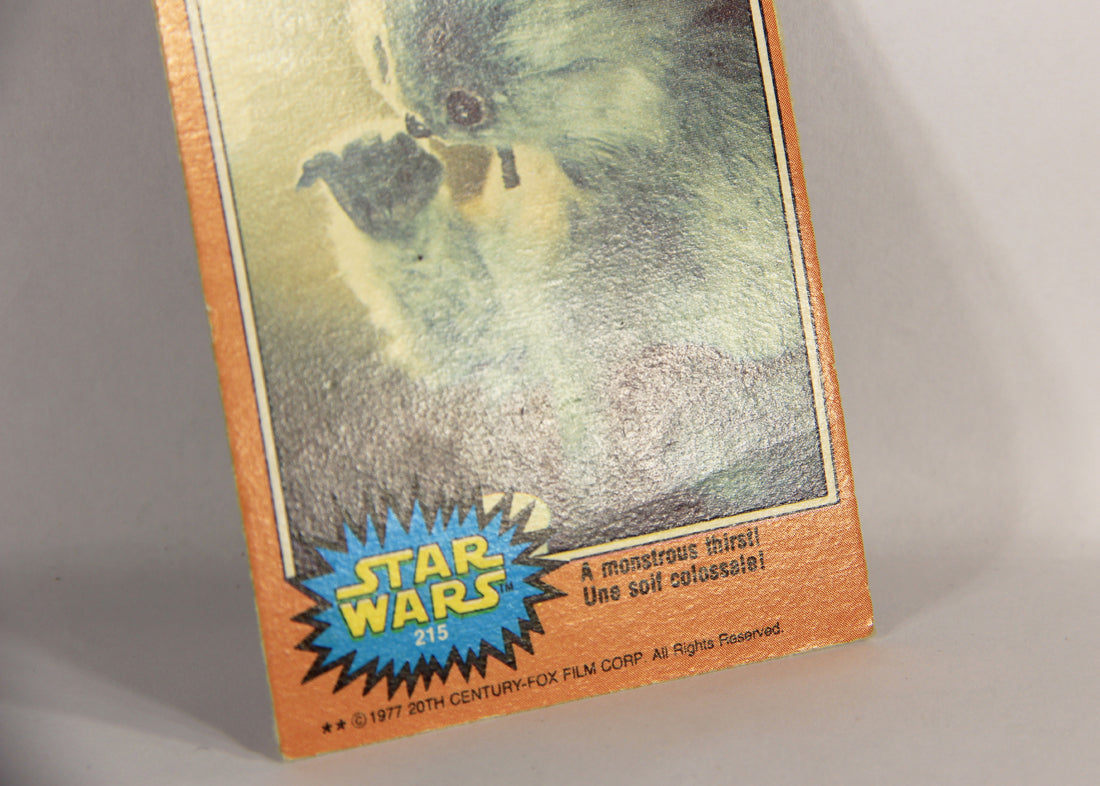 Star Wars 1977 Trading Card #215 A Monstrous Thirst FR-ENG OPC L018863