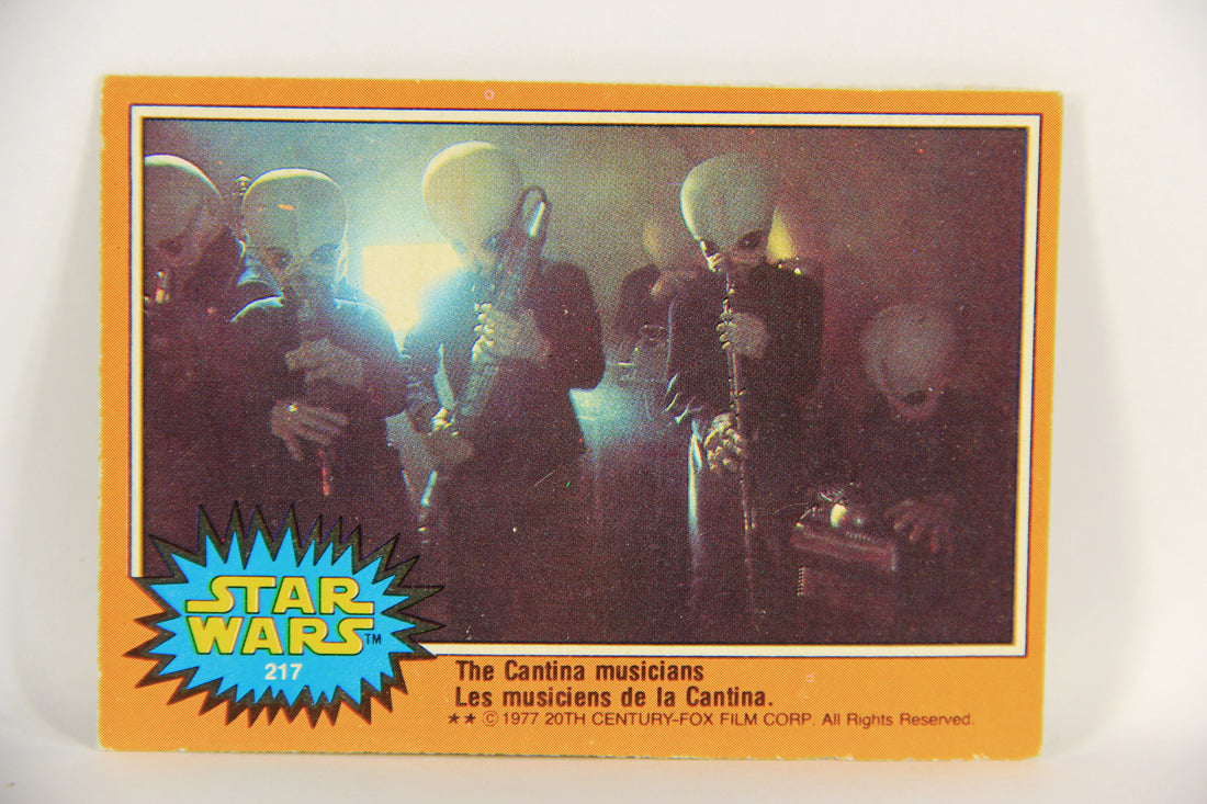 Star Wars 1977 Trading Card #217 The Cantina Musicians  FR-ENG OPC L018864