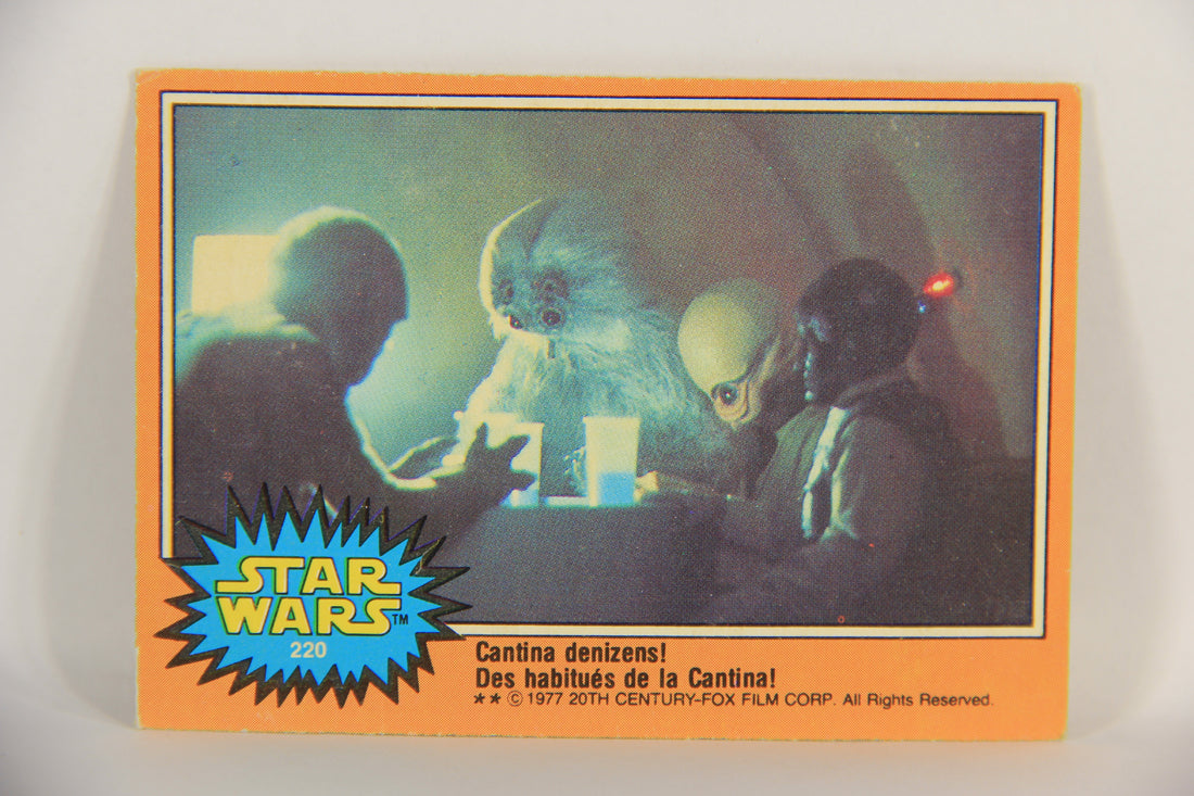 Star Wars 1977 Trading Card #220 Cantina Denizens FR-ENG OPC L018867