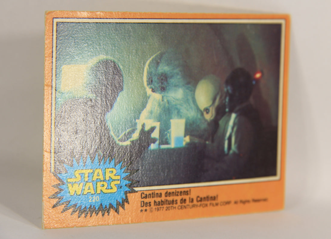 Star Wars 1977 Trading Card #220 Cantina Denizens FR-ENG OPC L018867