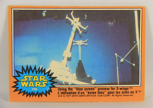 Star Wars 1977 Card #246 Using The Blue Screen Process For X-Wings FR-ENG OPC L018879