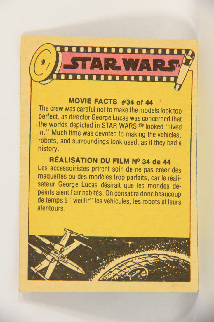 Star Wars 1977 Card #246 Using The Blue Screen Process For X-Wings FR-ENG OPC L018879