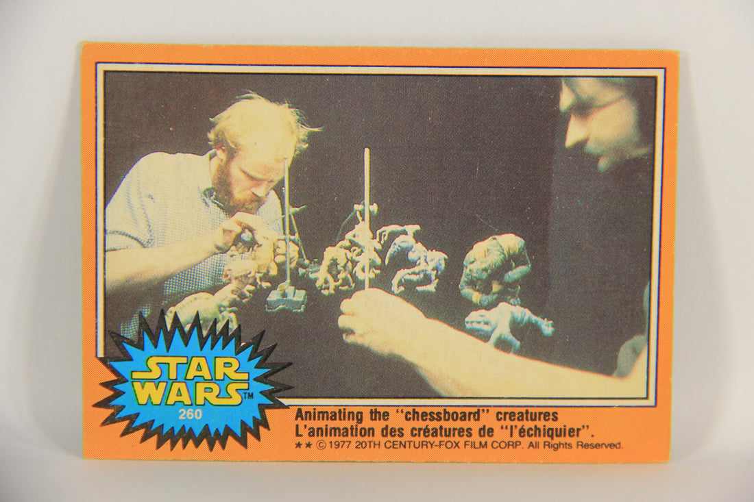 Star Wars 1977 Card #260 Animating The Chessboard Creatures FR-ENG OPC L018884