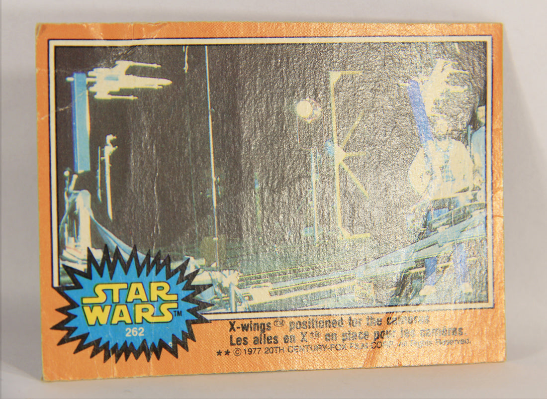 Star Wars 1977 Card #262 X-Wings Positioned For The Cameras FR-ENG OPC L018886