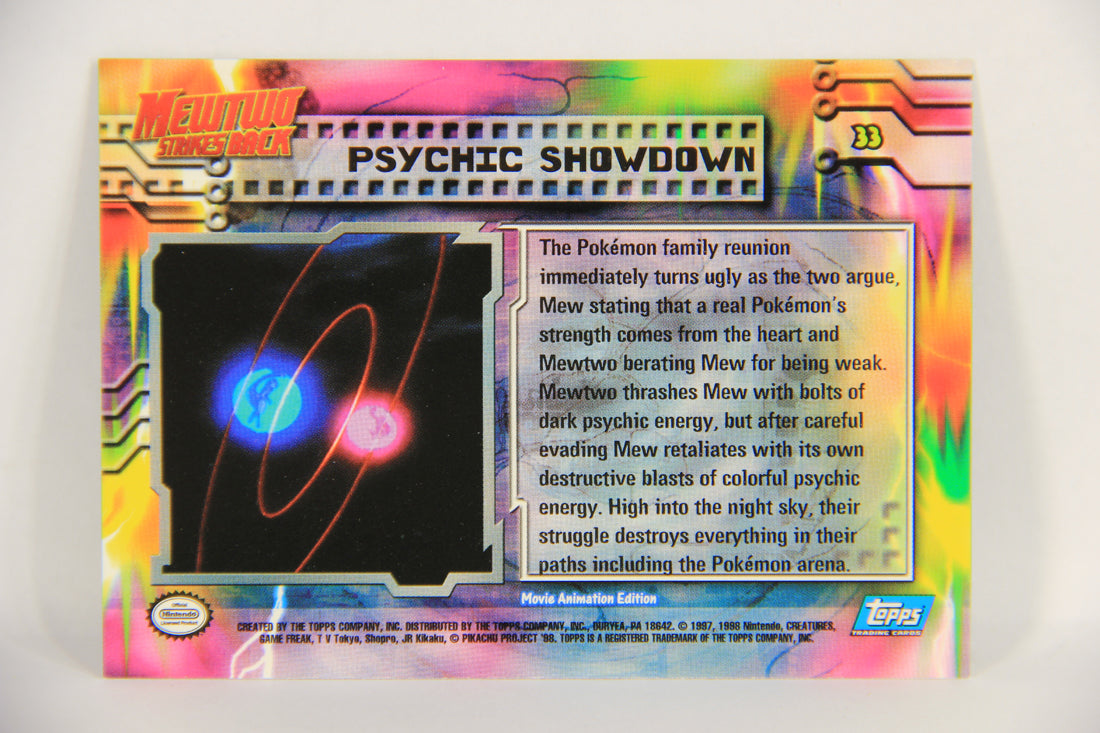 Pokémon Card First Movie #33 Psychic Showdown - Blue Logo 1st Print ENG L018920