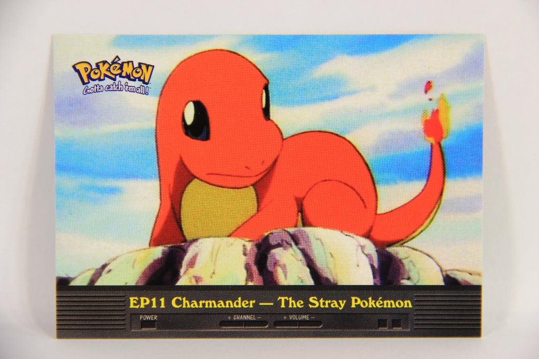 Pokémon Card TV Animation #EP11 Charmander The Stray Pokemon Blue Logo 1st Print ENG L018928