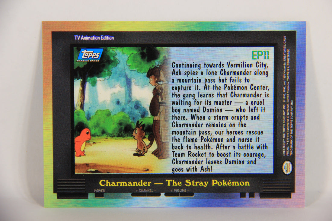 Pokémon Card TV Animation #EP11 Charmander The Stray Pokemon Blue Logo 1st Print ENG L018928
