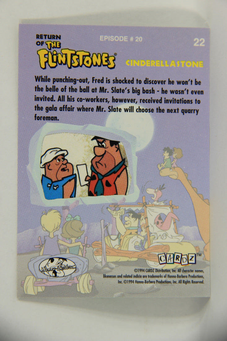 Return Of The Flintstones 1994 Trading Card #22 Not Invited ENG L018930
