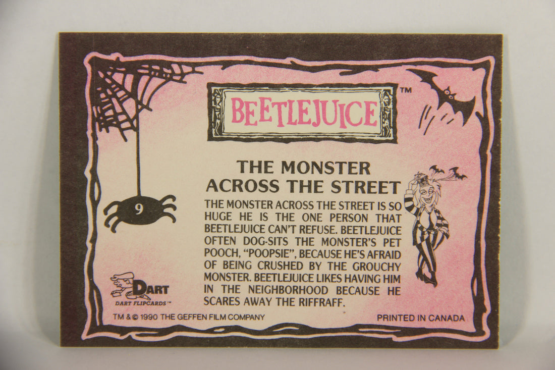Beetlejuice 1990 Trading Card #9 The Monster Across The Street ENG L018951