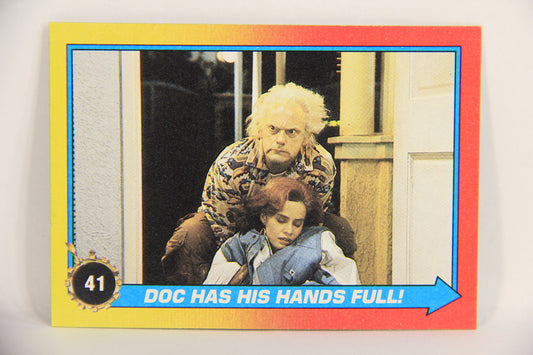 Back To The Future II 1989 Trading Card #41 Doc Has His Hands Full L018966