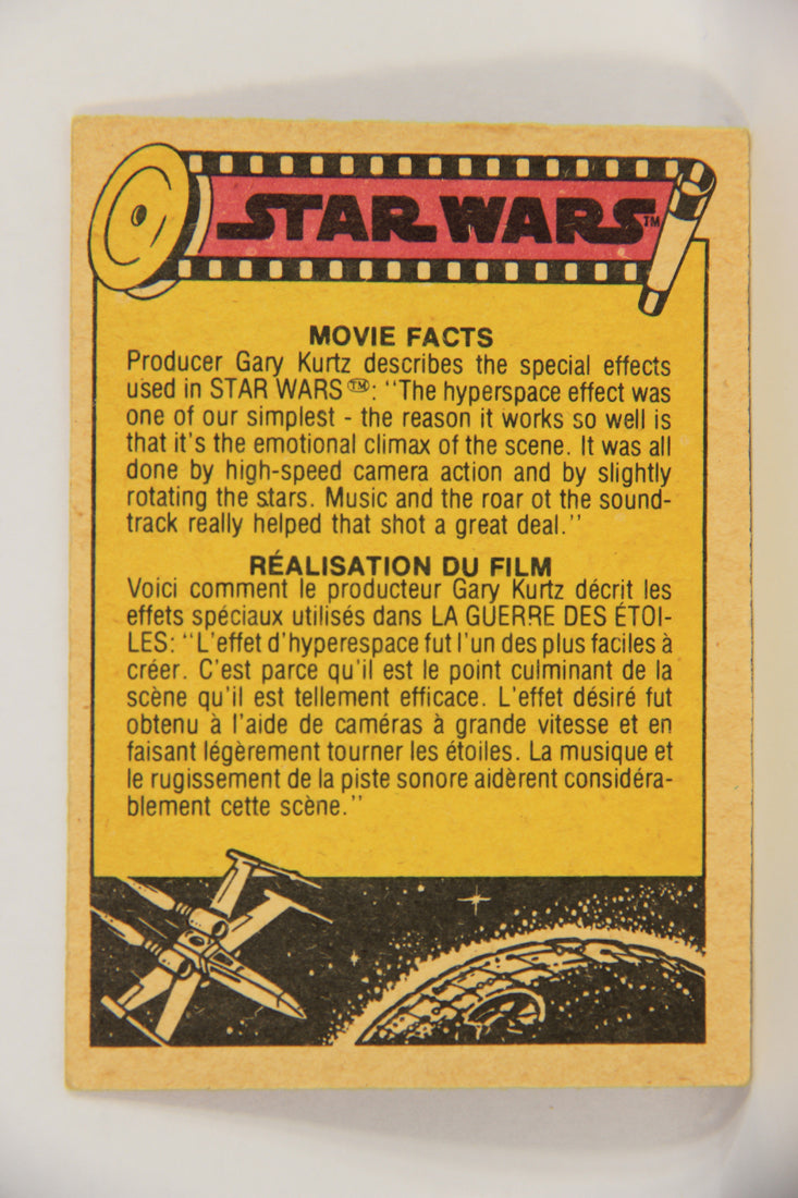 Star Wars 1977 Trading Card #83 Aboard The Millennium Falcon FR-ENG OPC L019034
