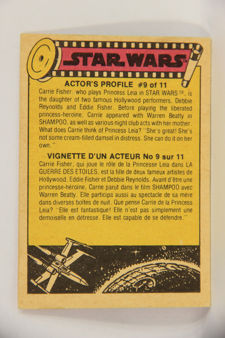 Star Wars 1977 Trading Card #85 Luke On The Sand Planet FR-ENG O-Pee-Chee L019035