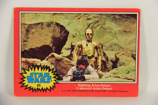 Star Wars 1977 Trading Card #95 Sighting Artoo-Detoo FR-ENG O-Pee-Chee L019037