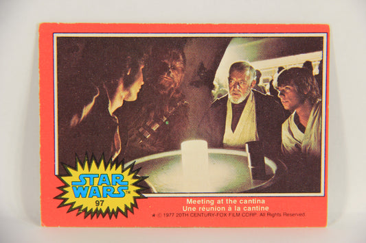 Star Wars 1977 Trading Card #97 Meeting At The Cantina FR-ENG O-Pee-Chee L019038