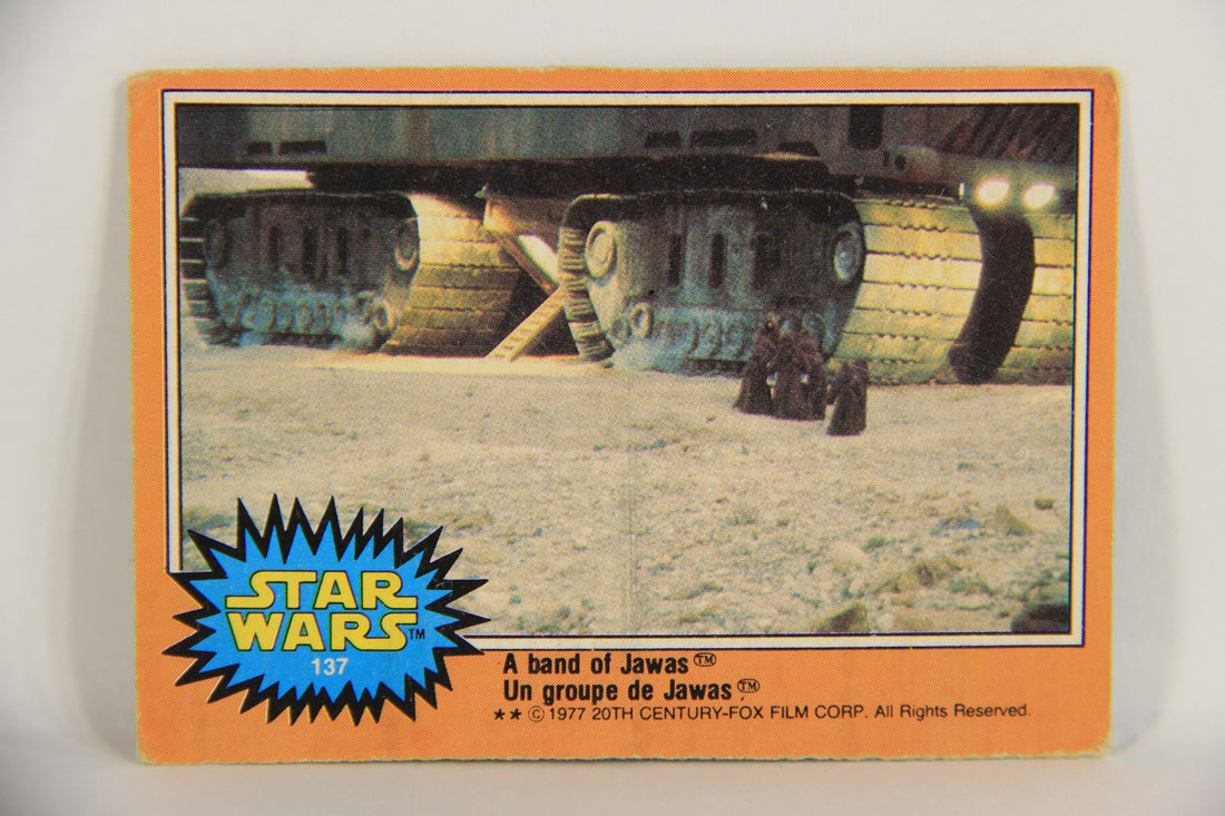 Star Wars 1977 Trading Card #137 A Band Of Jawas FR-ENG O-Pee-Chee L019047