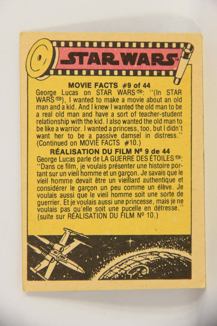 Star Wars 1977 Trading Card #151 The Dark Lord Of The Sith FR-ENG O-Pee-Chee L019051
