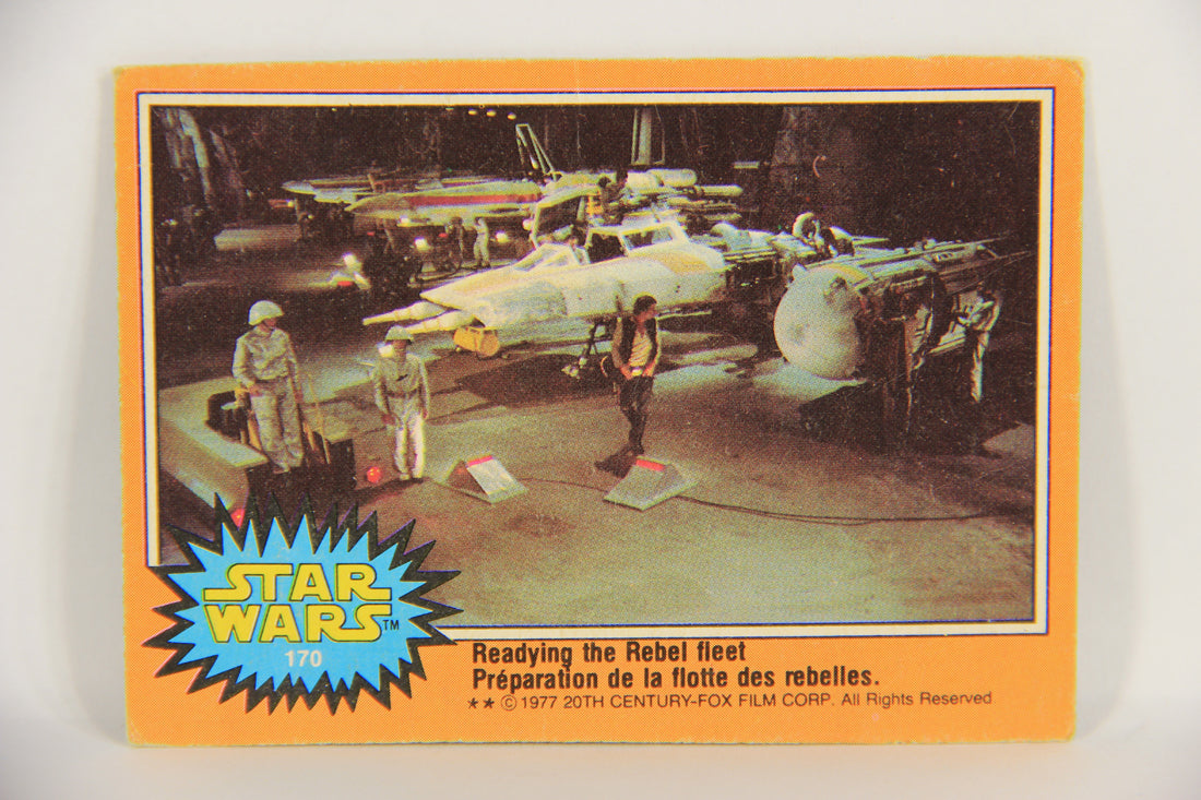 Star Wars 1977 Trading Card #170 Readying The Rebel Fleet FR-ENG O-Pee-Chee L019053
