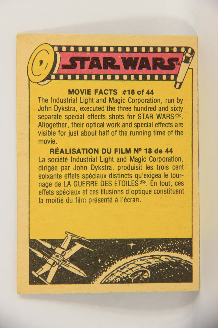 Star Wars 1977 Trading Card #186 The Honored Heroes FR-ENG O-Pee-Chee L019055