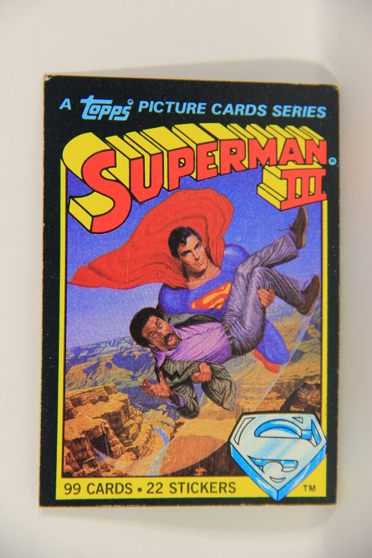 Superman 3 Topps 1983 Trading Card #1 Title Card ENG L019066