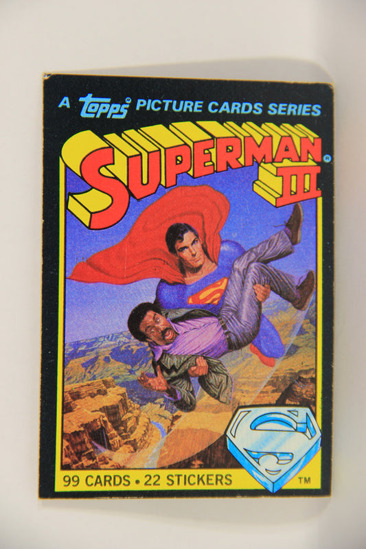 Superman 3 Topps 1983 Trading Card #1 Title Card ENG L019066