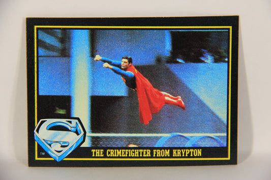 Superman 3 Topps 1983 Trading Card #5 The Crime-Fighter From Krypton ENG L019070