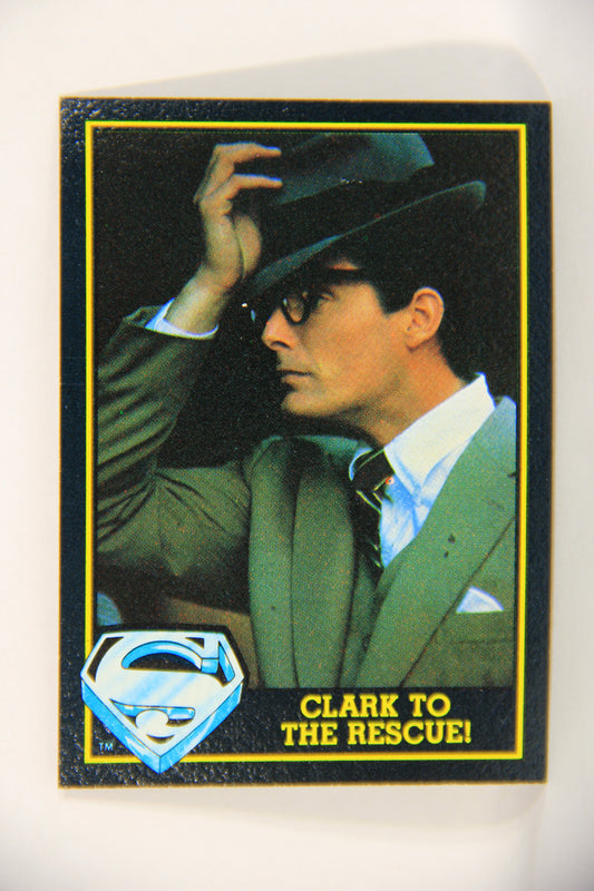Superman 3 Topps 1983 Trading Card #7 Clark To The Rescue ENG L019072