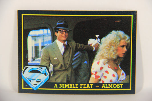 Superman 3 Topps 1983 Trading Card #8 A Nimble Feat - Almost ENG L019073