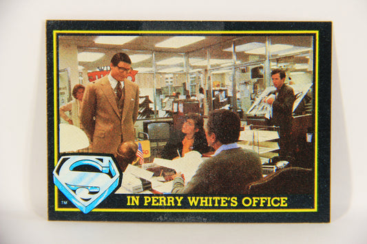 Superman 3 Topps 1983 Trading Card #11 In Perry White's Office ENG L019076