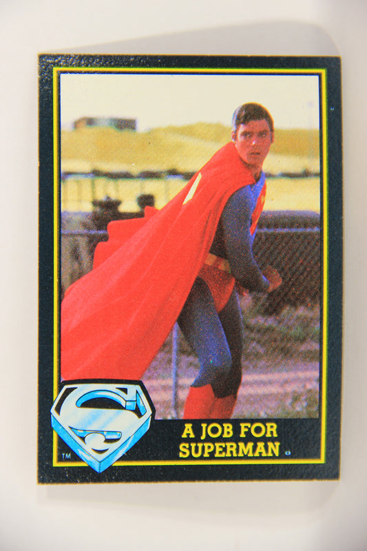 Superman 3 Topps 1983 Trading Card #17 A Job For Superman ENG L019082