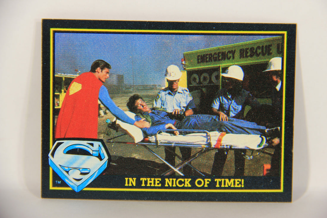 Superman 3 Topps 1983 Trading Card #24 In The Nick Of Time ENG L019089