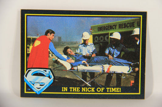 Superman 3 Topps 1983 Trading Card #24 In The Nick Of Time ENG L019089