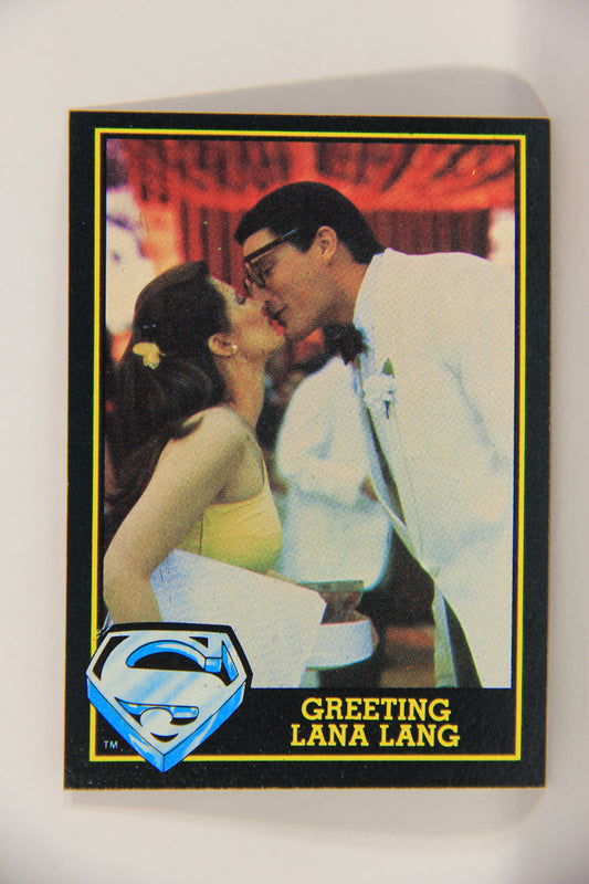 Superman 3 Topps 1983 Trading Card #29 Greeting Lana Lang ENG L019094