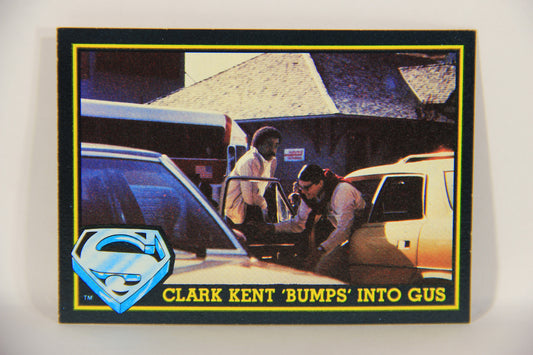 Superman 3 Topps 1983 Trading Card #33 Clark Kent Bumps Into Gus ENG L019098
