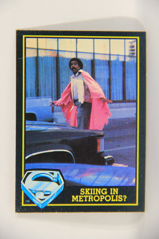 Superman 3 Topps 1983 Trading Card #46 Skiing In Metropolis ENG L019111