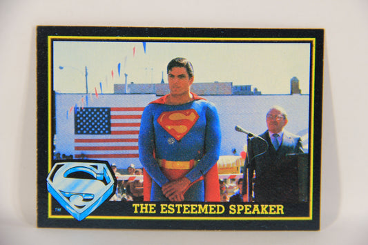 Superman 3 Topps 1983 Trading Card #48 The Esteemed Speaker ENG L019113