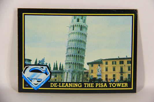 Superman 3 Topps 1983 Trading Card #52 De-Leaning The Pisa Tower ENG L019117