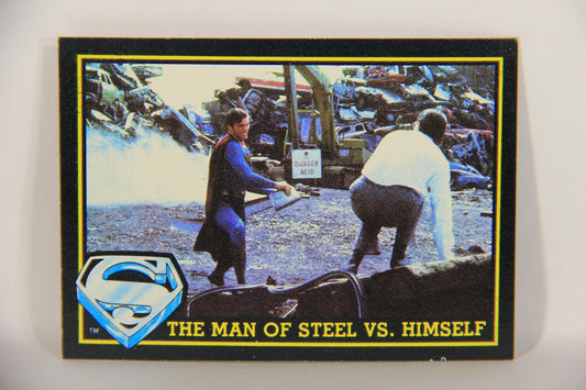 Superman 3 Topps 1983 Trading Card #61 The Man Of Steel Vs. Himself ENG L019126