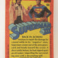 Superman 3 Topps 1983 Trading Card #68 Back Into Action ENG L019133