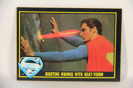 Superman 3 Topps 1983 Trading Card #69 Righting Wrongs With Heat-Vision ENG L019134