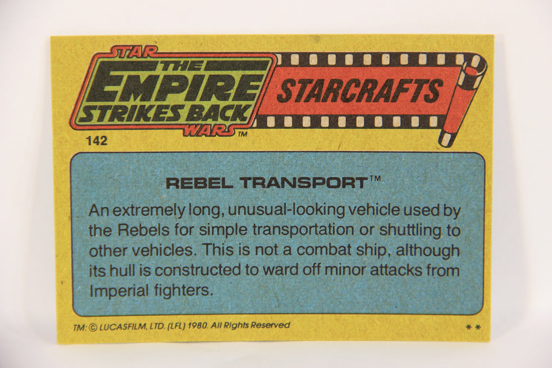 Star Wars Empire Strikes Back Trading Card #142 Rebel Transport ENG L019170