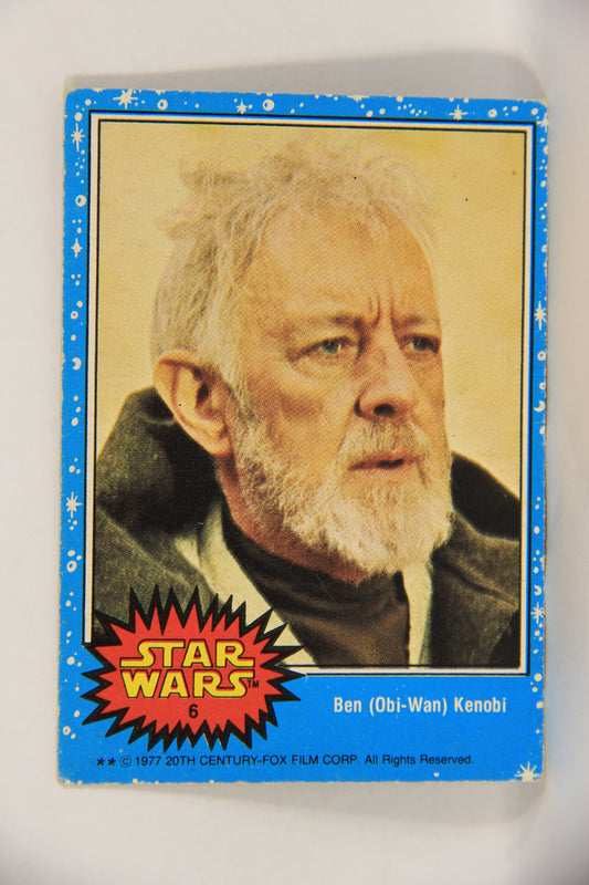 Star Wars 1977 Trading Card #6 Ben (Obi-Wan) Kenobi FR-ENG O-Pee-Chee L019188