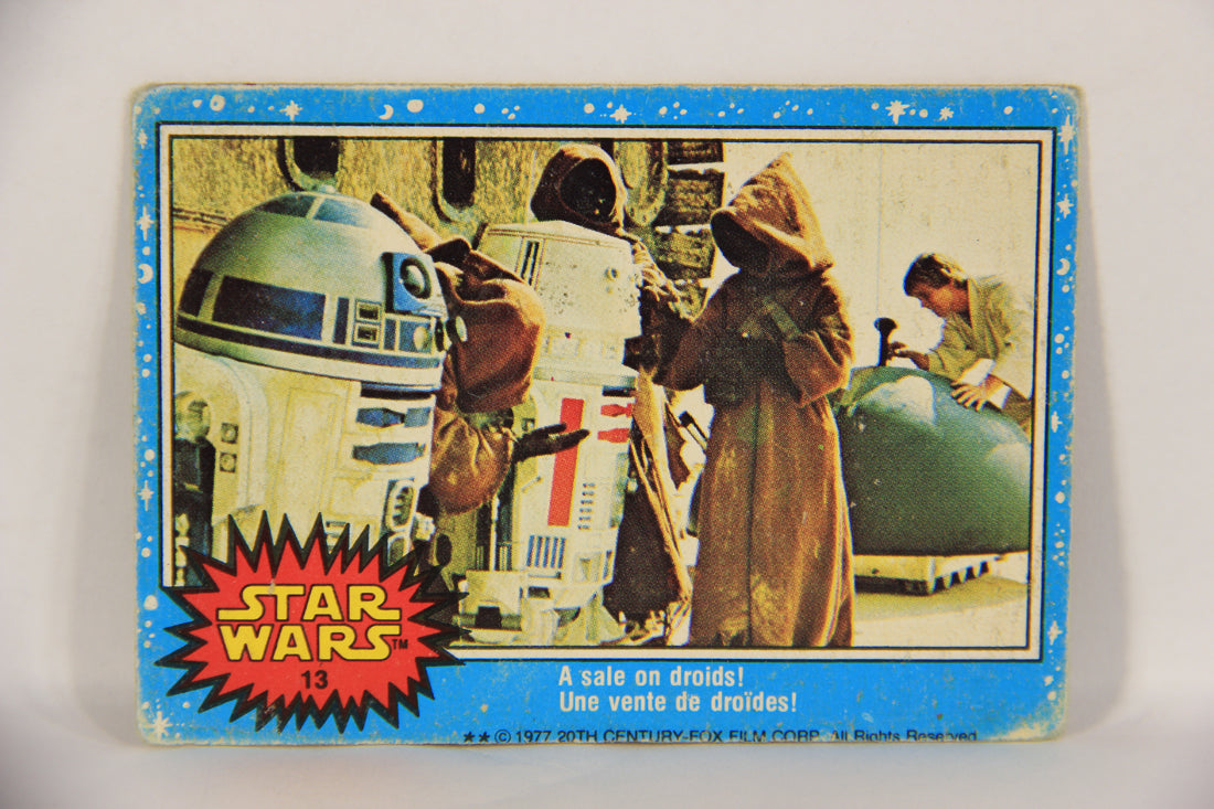 Star Wars 1977 Trading Card #13 A Sale On Droids FR-ENG O-Pee-Chee L019195