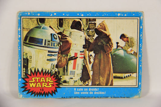 Star Wars 1977 Trading Card #13 A Sale On Droids FR-ENG O-Pee-Chee L019195