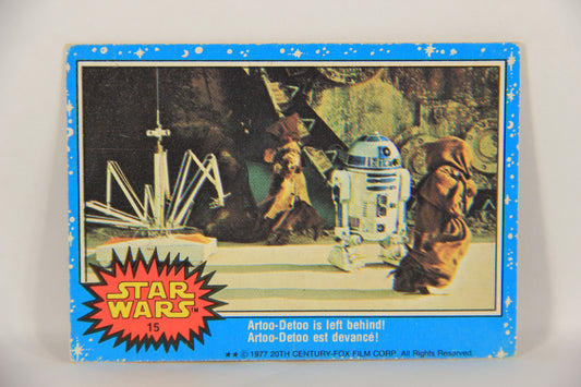 Star Wars 1977 Trading Card #15 Artoo-Detoo Is Left Behind FR-ENG OPC L019196