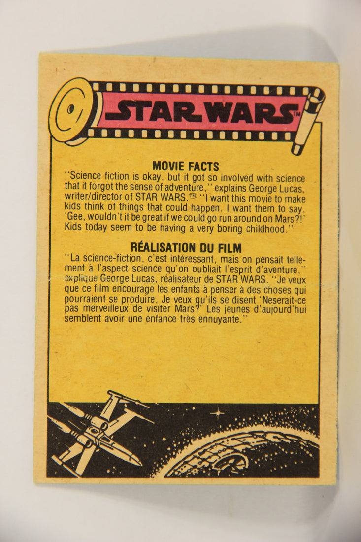 Star Wars 1977 Trading Card #33 The Droids In The Control Room FR-ENG OPC L019211